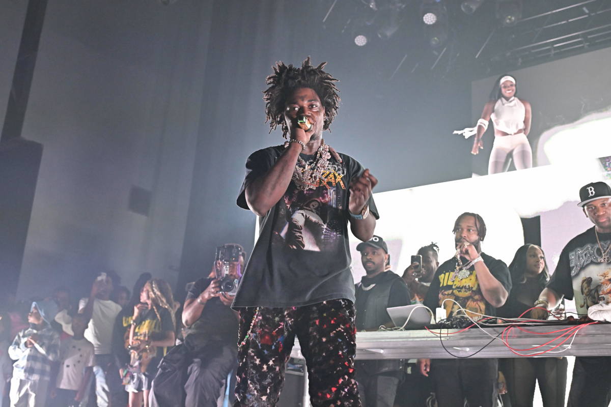 Kodak Black performs in concert during his “Bill Kill Halloween Concert” tour at the War Memorial Auditorium, in Fort Lauderdale, Florida on Nov. 1, 2025 in Fort Lauderdale, Florida.