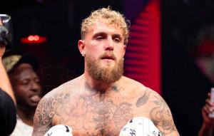 photo of Jake Paul boxing inside a ring