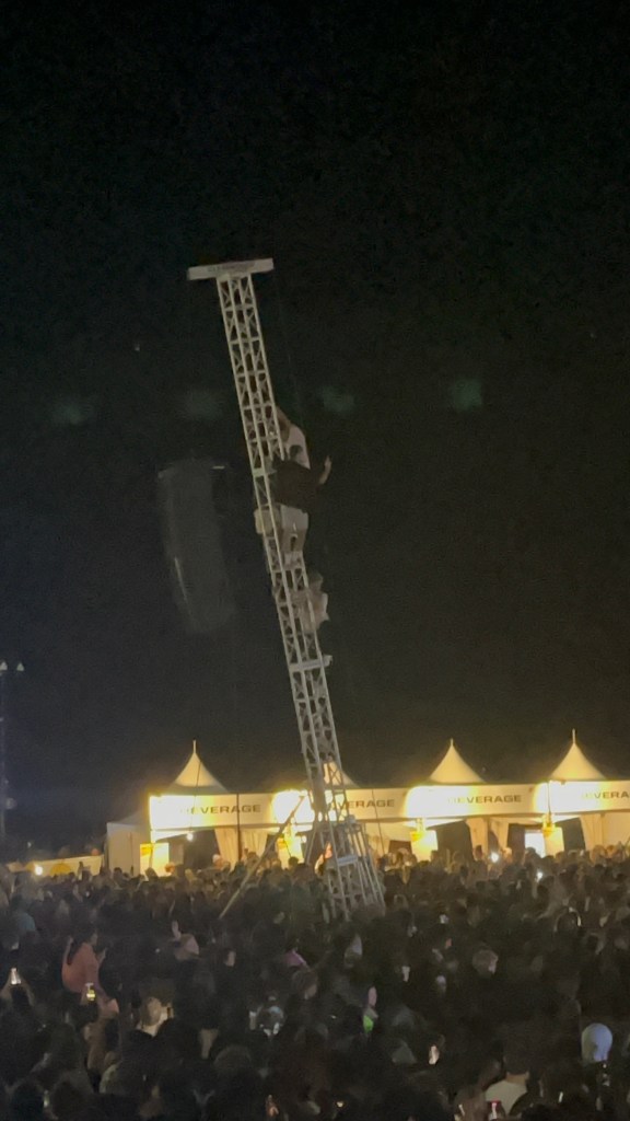 People Climbing structures at AT&T Playoff Playlist Live!