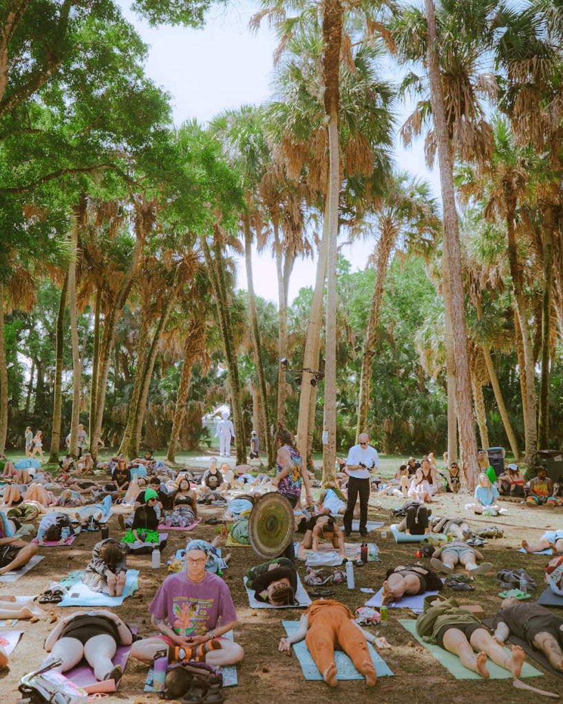 Photo of people relaxing at the Okeechobee Music & Arts Festival 2026