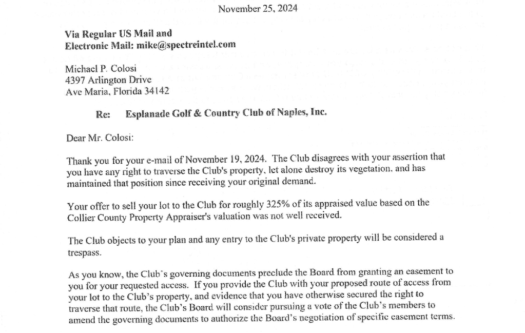 Screenshot of a letter from WHO to WHO.