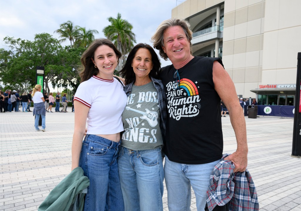 Photo of fans at a Bruce Springsteen concert 