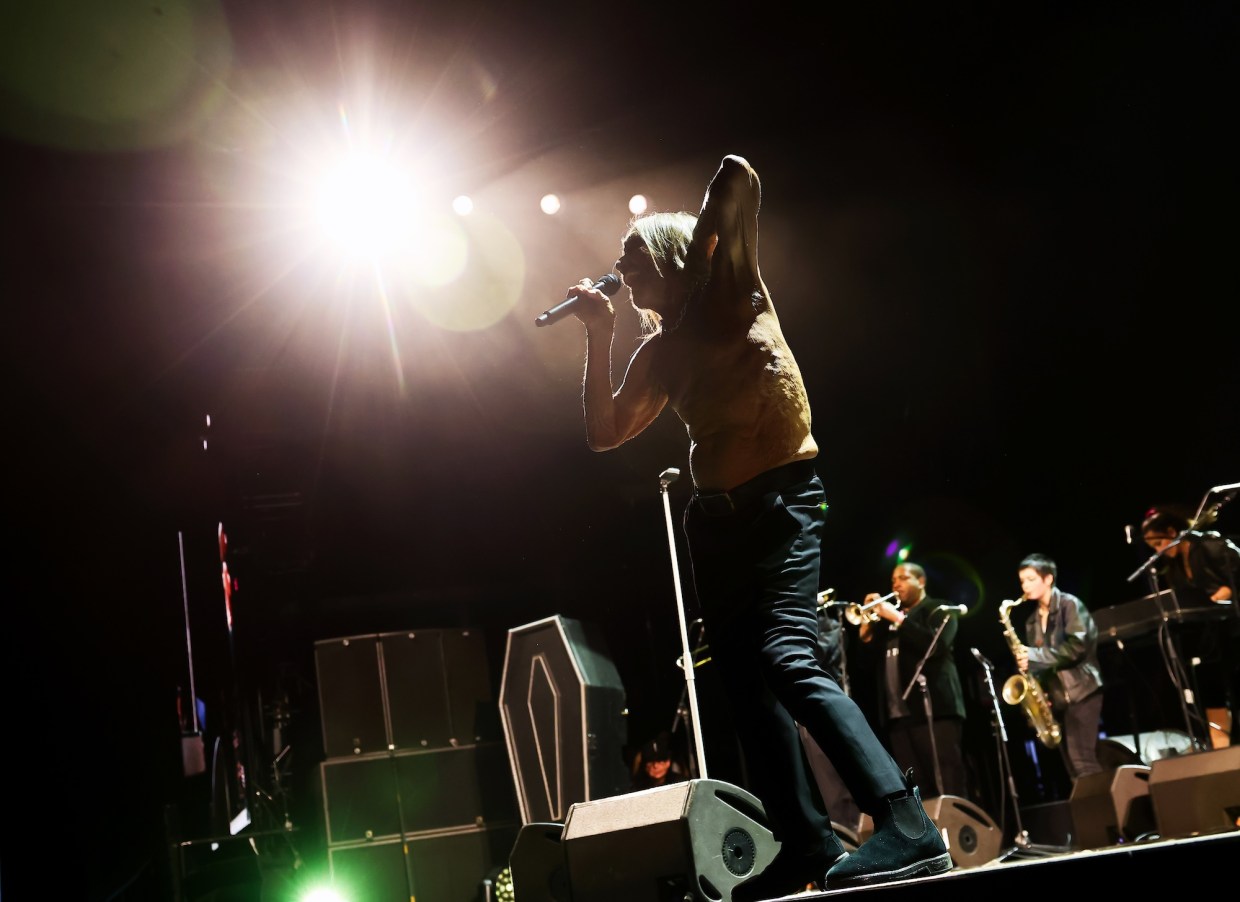 Photo of Iggy Pop performing at the Mojave Tent during the 2026 Coachella Valley Music and Arts Festival at Empire Polo Club on April 12, 2026 in Indio, California.
