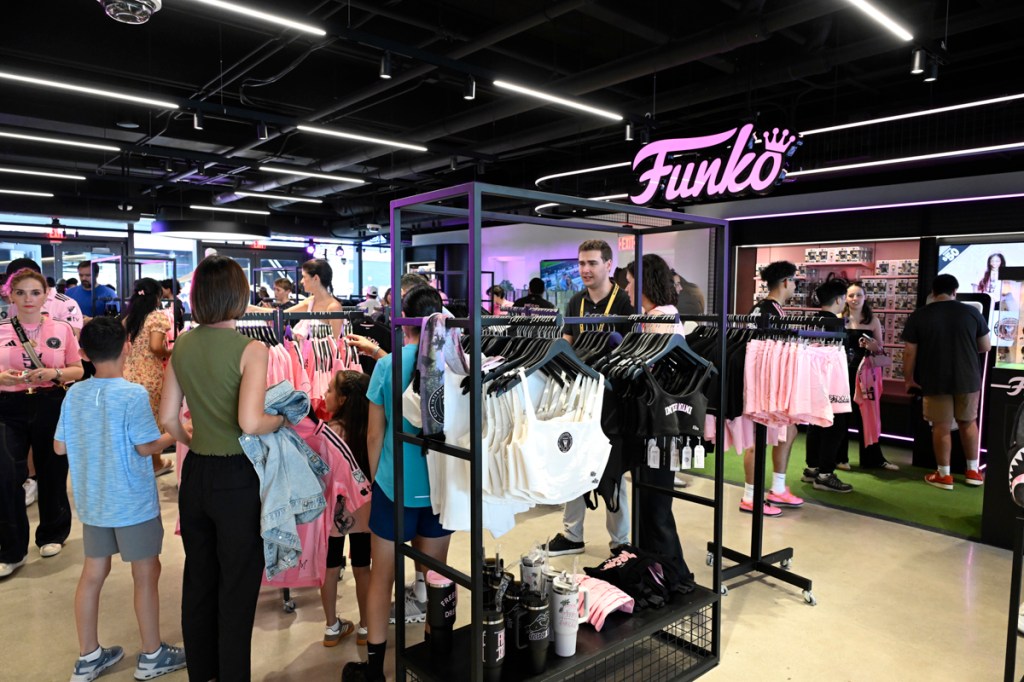 photo of the merch shop inside Nu Stadium