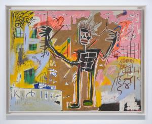 photo of the painting "Untitled" by Jean-Michel Basquiat
