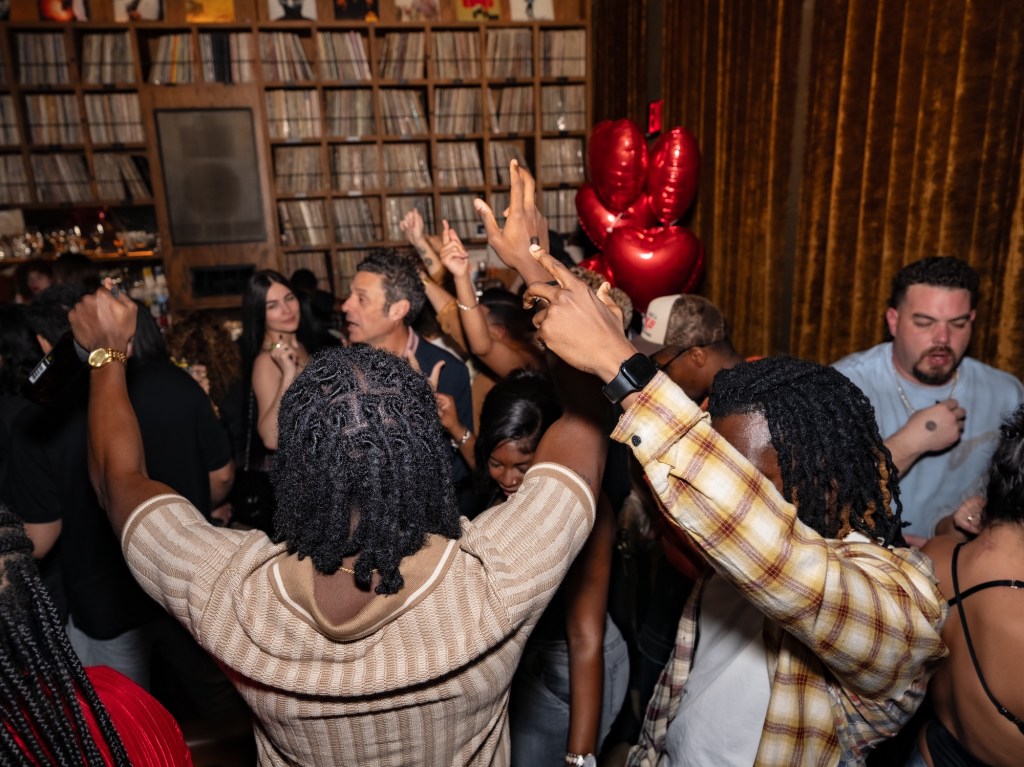Photo of people dancing in Miami.