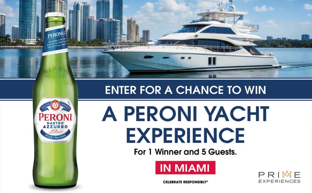 Enter to Win the Ultimate Peroni Yacht Experience