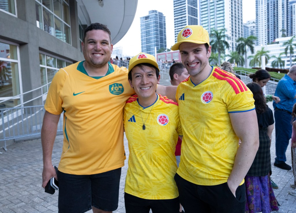 Photo of Fans at Shakira’s Las Mujeres Ya No Lloran World Tour at Kaseya Center in Miami, Florida, July 1, 2026.