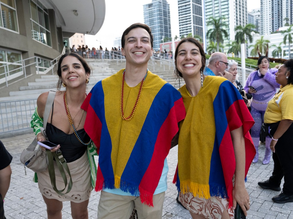 Photo of Fans at Shakira’s Las Mujeres Ya No Lloran World Tour at Kaseya Center in Miami, Florida, July 1, 2026.
