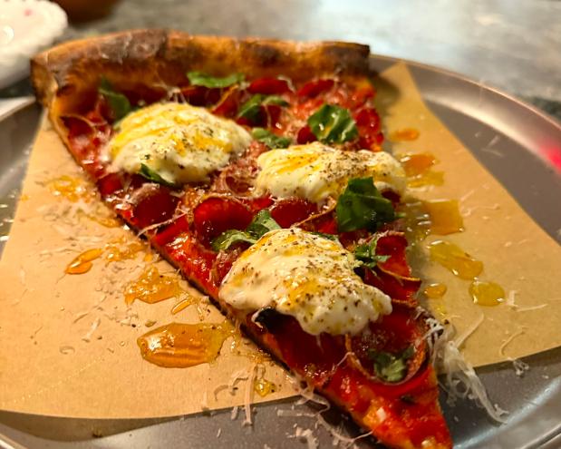 a cheese pizza