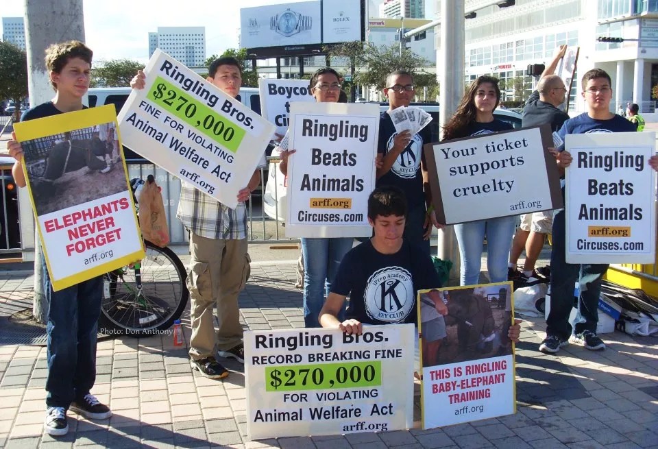 Circus Protesters Say Ringling Bros. Continues to Abuse Animals After Retiring Its Elephants
