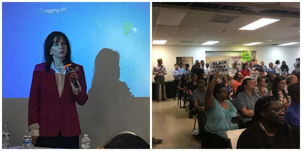 Angry Public Scolds Rundle at Miami-Dade Democratic Party Meeting About Rainey Case