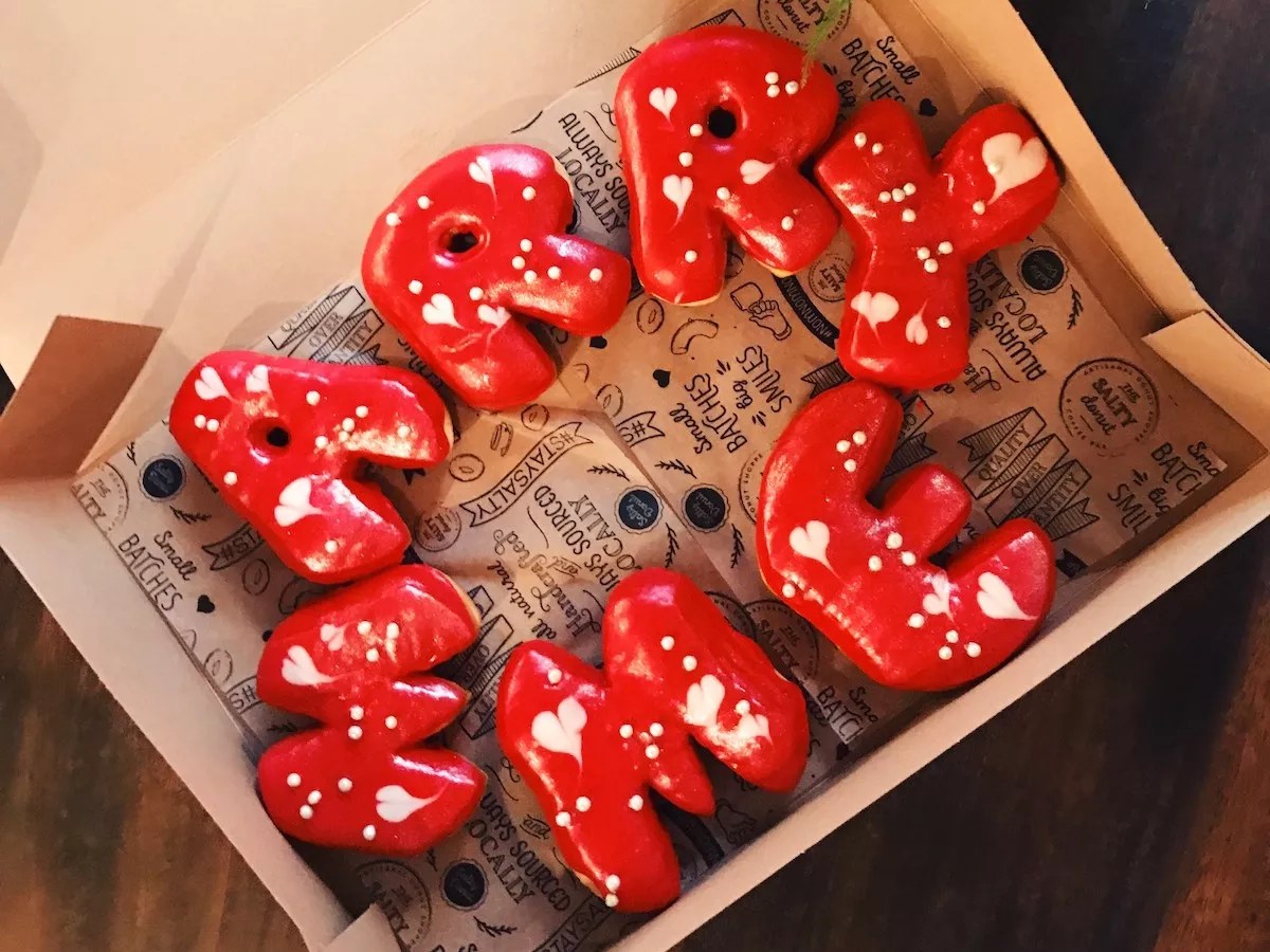 The Salty Donut Makes Custom Proposal and Gender-Reveal Doughnuts