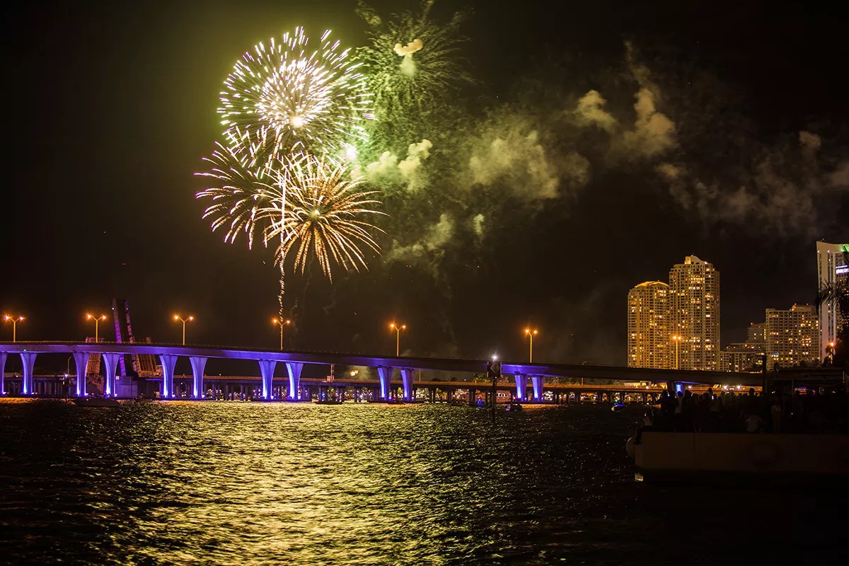 The Ten Best Places to Watch New Year’s Eve 2018 Fireworks in Miami