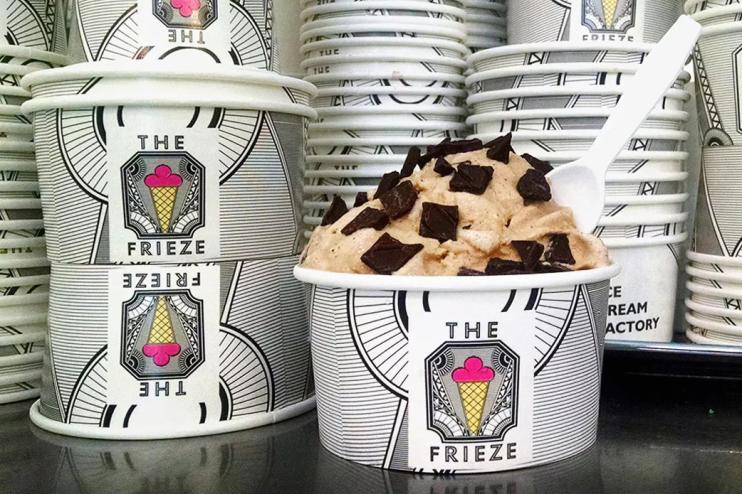 ice cream in a cup
