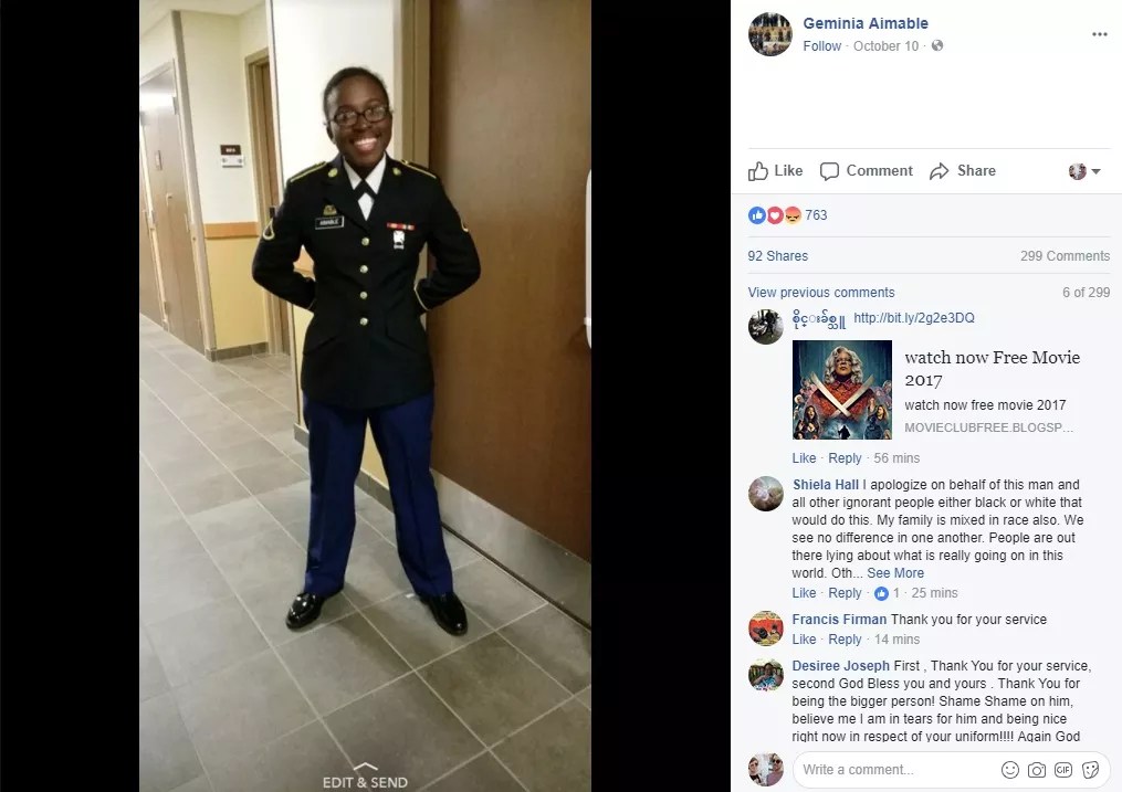 Cops Investigate After South Florida Military Member Says She Was Called N-Word and Stalked