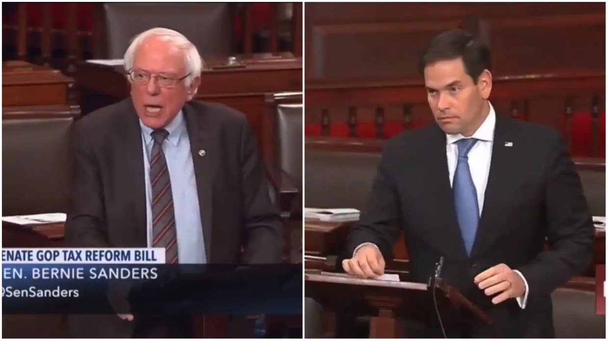 Before Tax Vote, Sanders Calls Out Rubio for Wanting to Cut Social Security and Medicaid