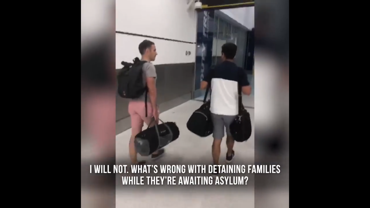 Confronted at Airport, Carlos Curbelo Says He Supports Detaining Asylum Seekers