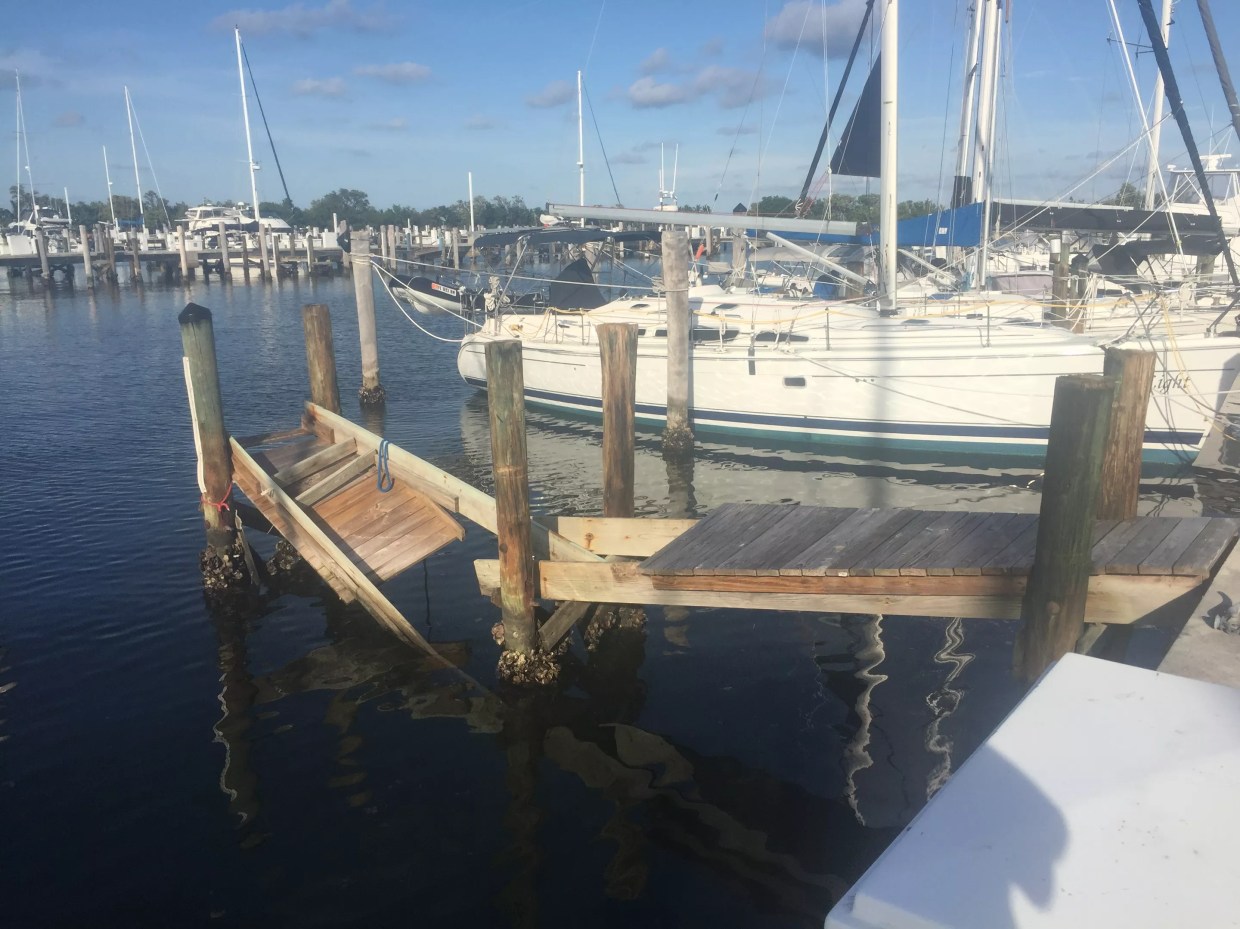 Nine Months After Irma, Dinner Key Marina Is Still a Broken Mess