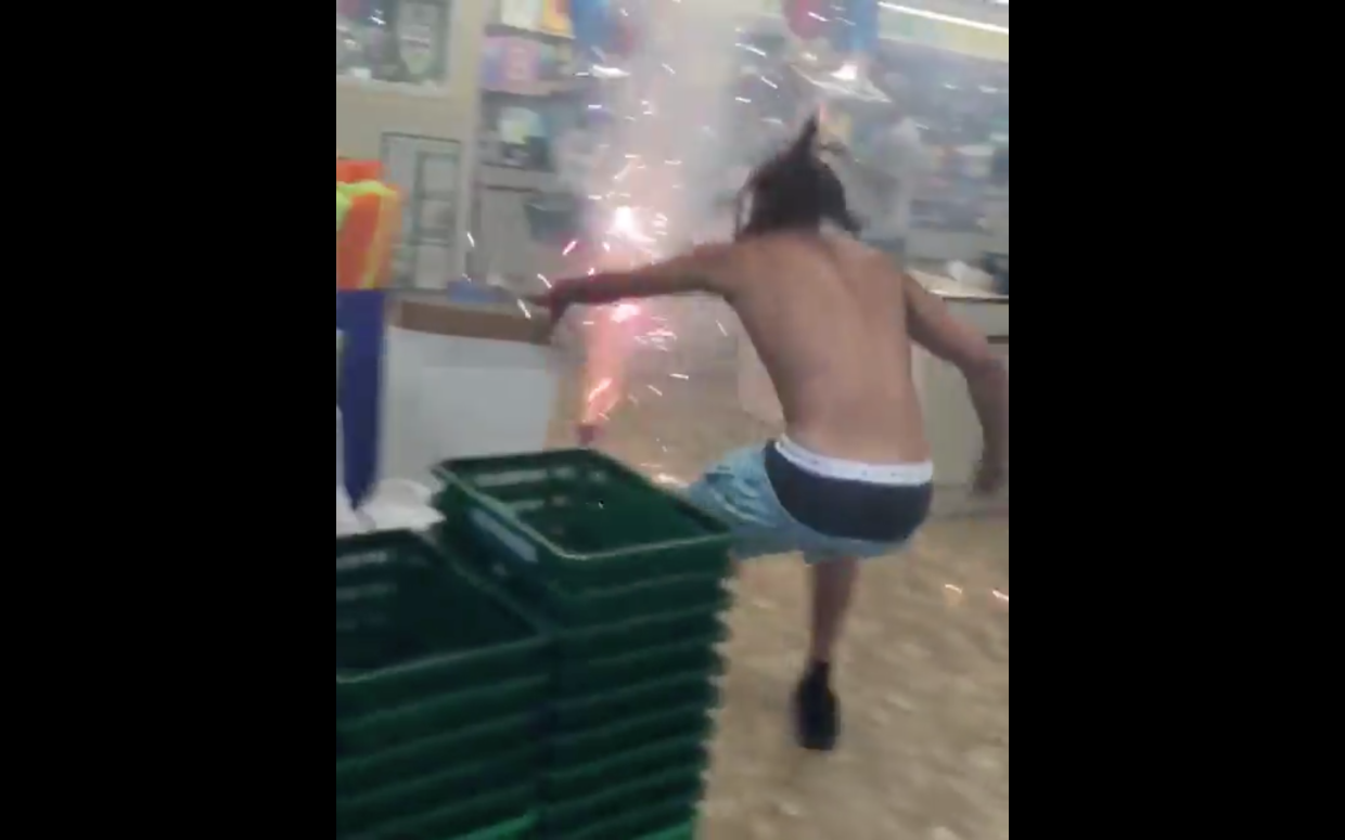 “Instagram Prankster” Lights Fireworks Inside Miami Dollar Tree on Video