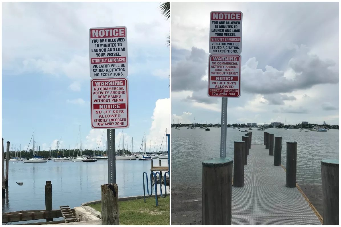 Miami Installs and Quickly Removes Confusing, Misspelled Anti-Jet Ski Signs