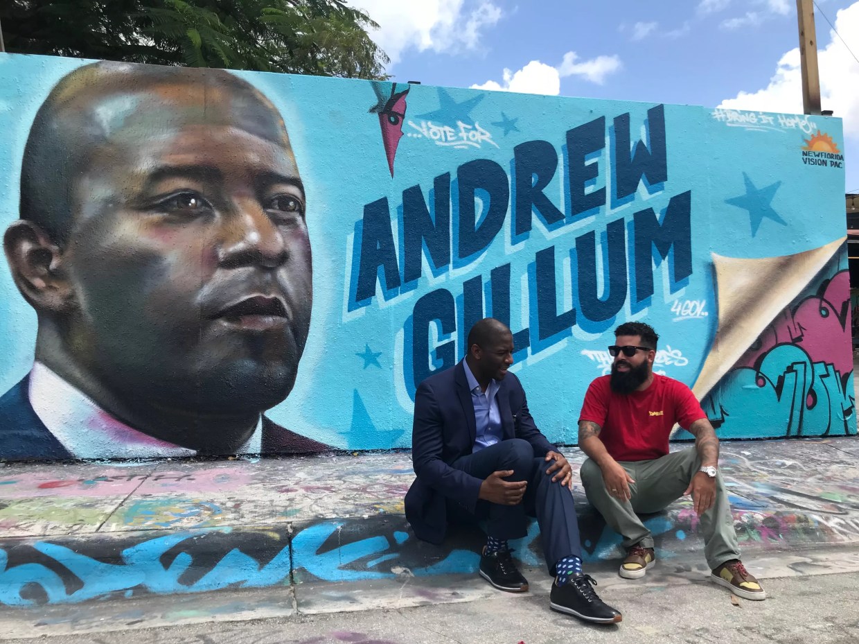 At Wynwood Mural Unveiling, Andrew Gillum Insists He Can Win Primary Despite Recent Polls