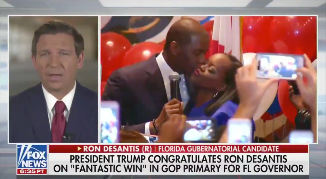 DeSantis Already Compared Gillum to a Monkey on Fox News