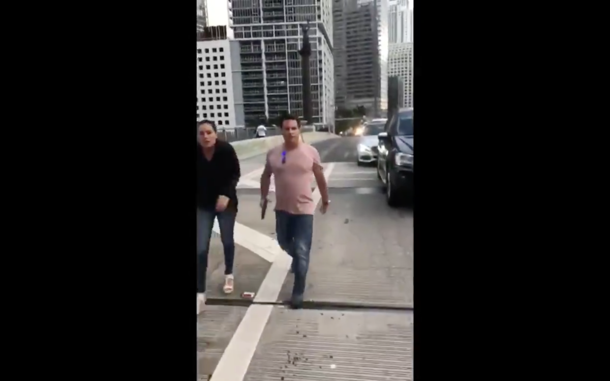 Video: Man Pulls Gun on Black Kids at MLK Day Protest in Brickell, Calls Them the N-Word UPDATED