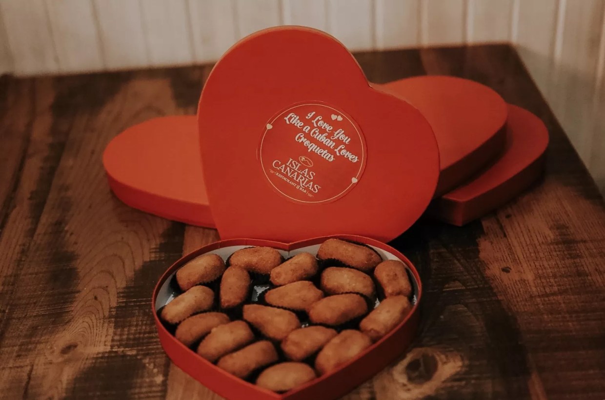 Islas Canarias Offers a Heart-Shaped Croqueta Box for Valentine’s Day