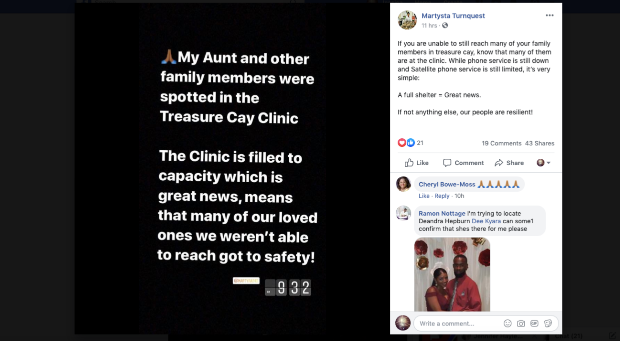 Bahamians Crowdsource Social Media to Find Relatives After Hurricane Dorian