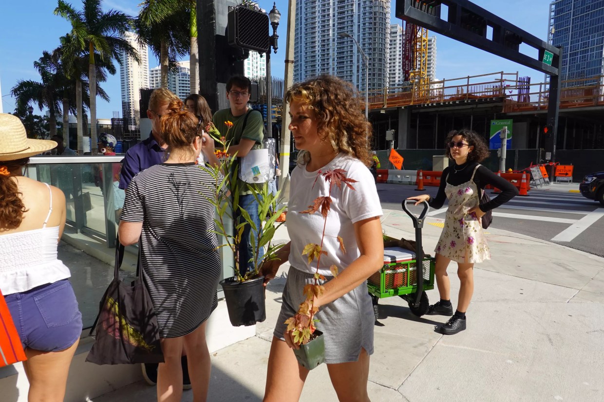 Trespassing Artist Honors Miami Circle at Downtown Construction Site