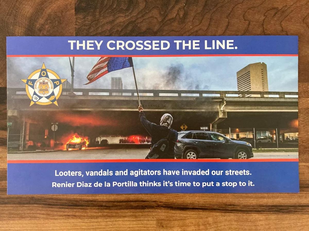 Mailer for Renier Diaz de la Portilla Improperly Used <i>Herald</i> Photo to Disparage Protesters