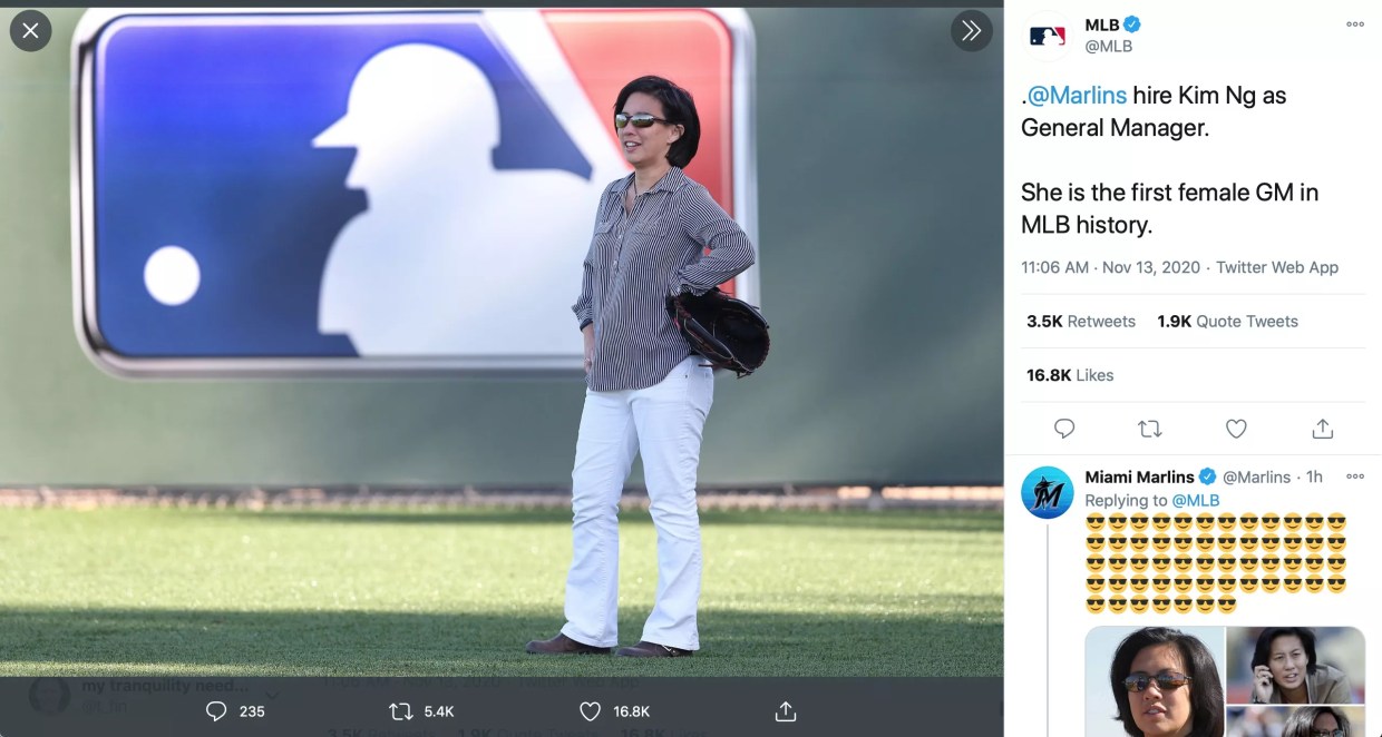 Miami Marlins Hire First Woman General Manager In Major League Baseball History