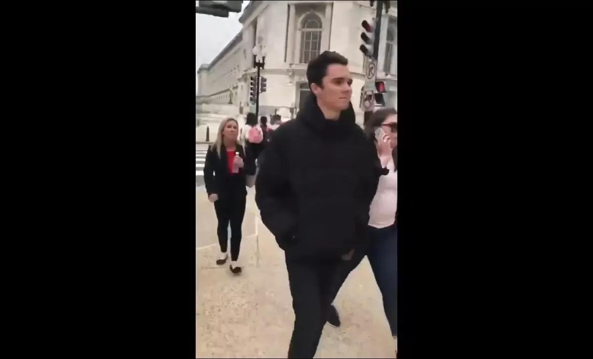 Here’s a Video of the QAnon Congresswoman Harassing Parkland Survivor David Hogg