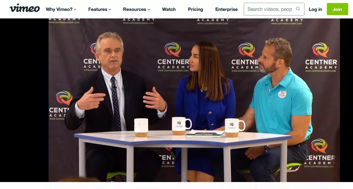Centner Academy Hosted Vaccine Skeptic Robert Kennedy Jr. in January