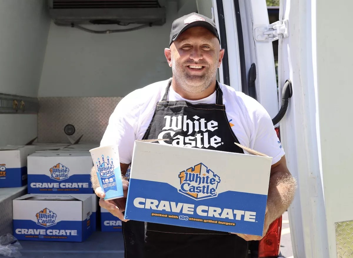 This South Florida Carnivores Club Bought the First $6,000 White Castle “Crave Pallet” – For Charity