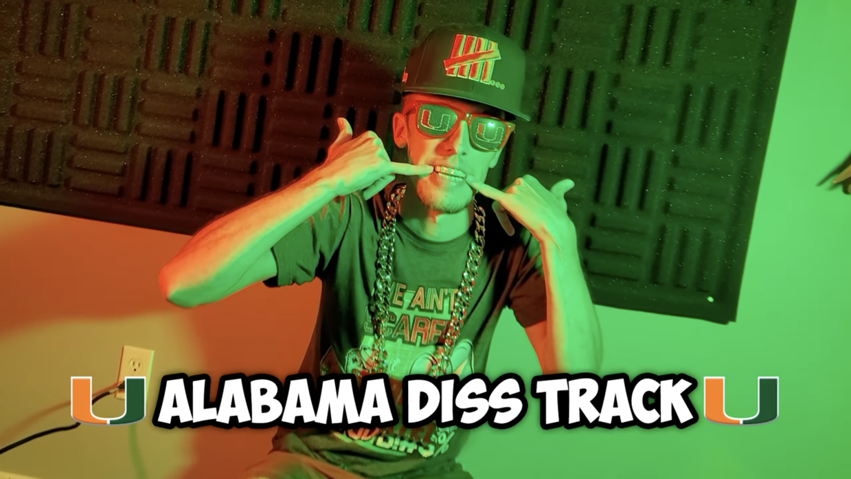 Meet the Miami Hurricanes Fan Behind the Viral  Alabama Diss Track