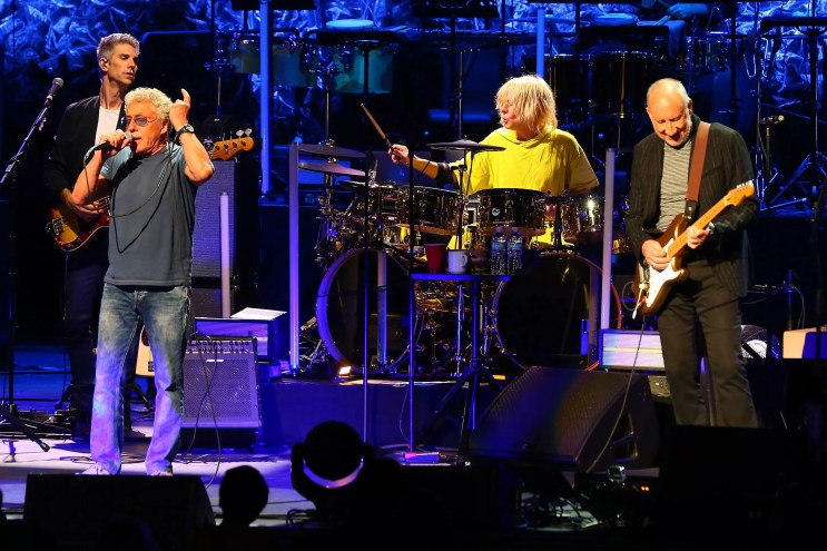 a grizzled ol' rock band on stage