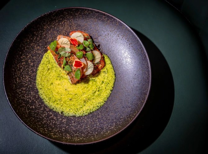 a high-end food dish