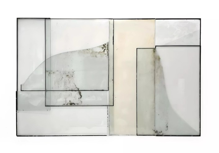 Geometric abstract work by Dutch artist Anneke Eussen