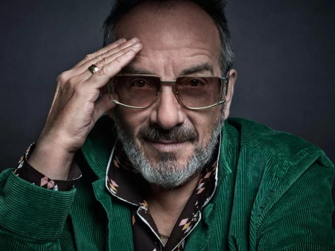 Portrait of singer-songwriter Elvis Costello