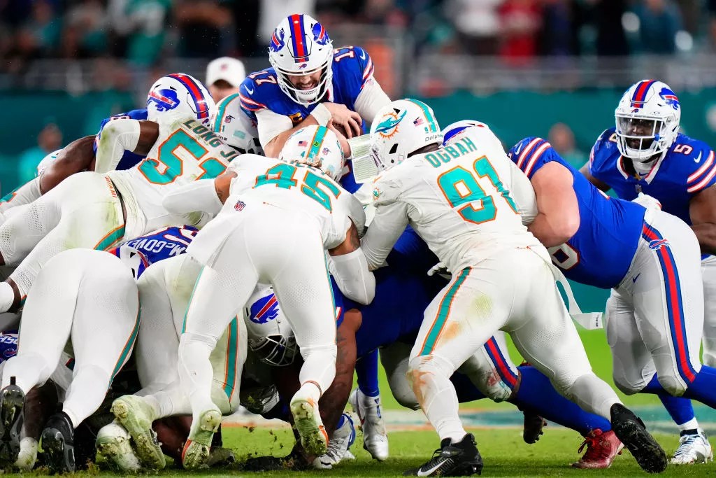 Buffalo Bills quarterback sneak