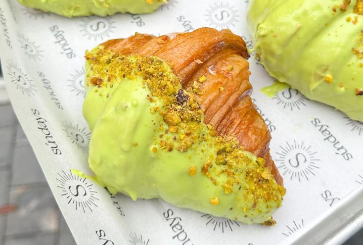A green croissant