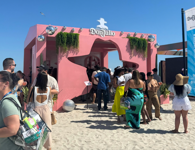 A crowd of people at a Don Julio activation