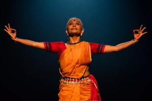 Bijayini Satpathy performing on stage