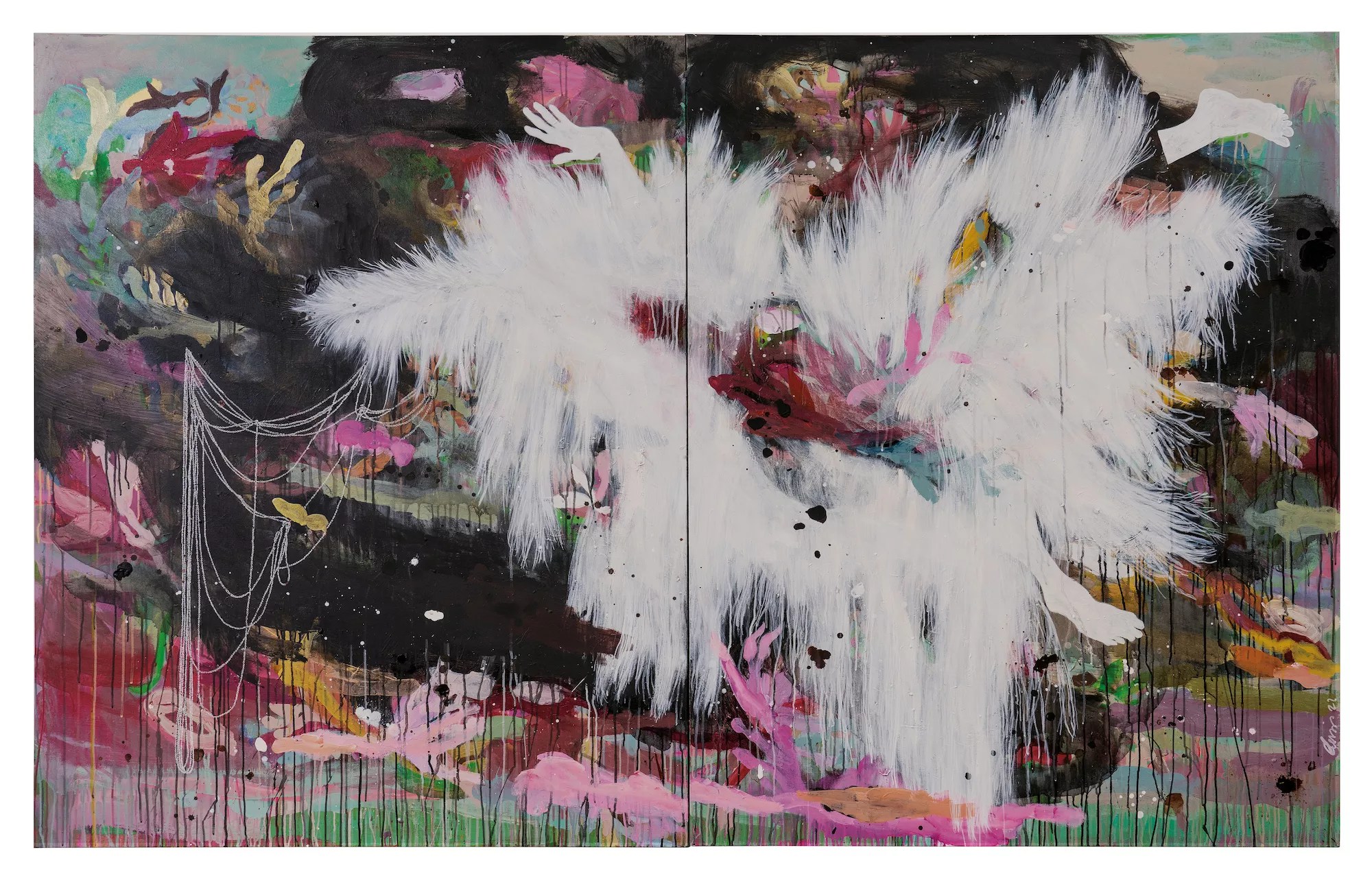 Painting by French Caribbean artist Marielle Plaisir