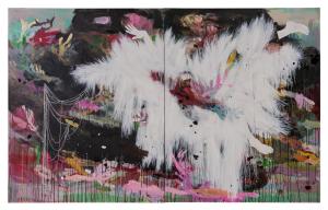 Painting by French Caribbean artist Marielle Plaisir