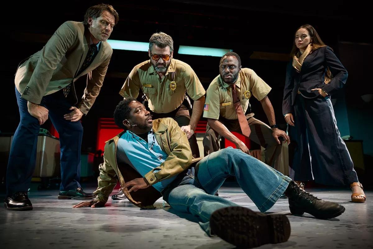 The cast of Dangerous Days on stage