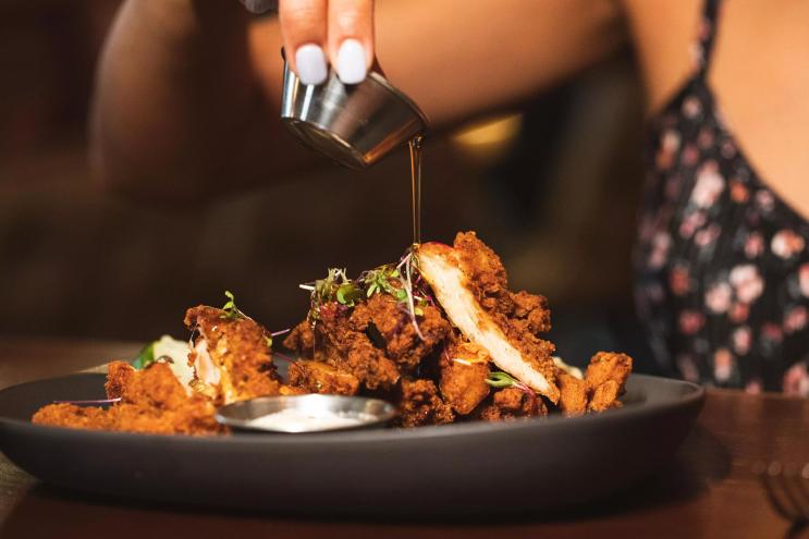 Chicken on a plate