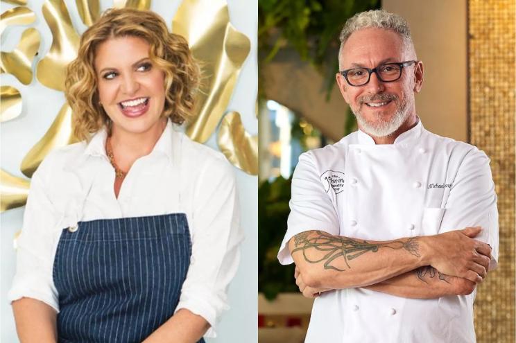 Two chefs in aprons